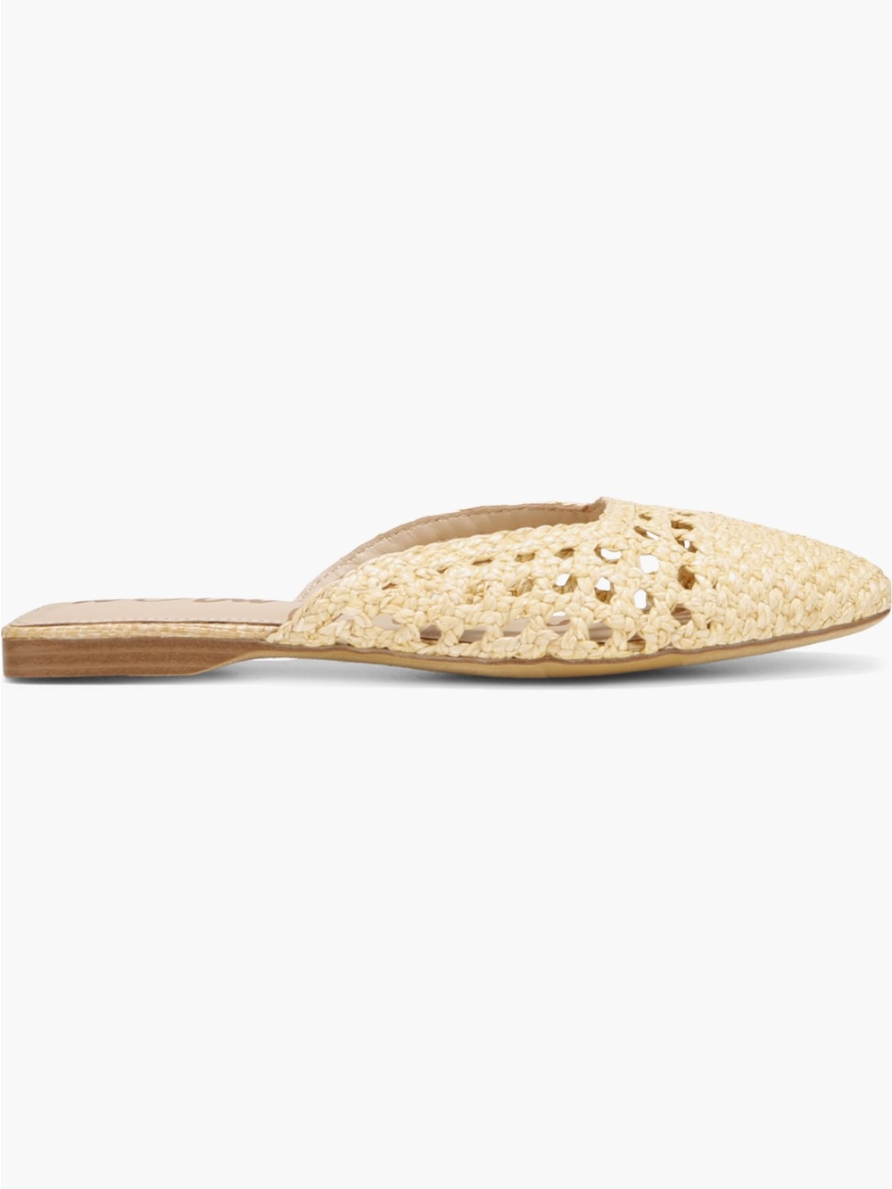 NEW Sam Edelman Nola Woven Mule in Bleached Beechwood - Picture 3 of 11
